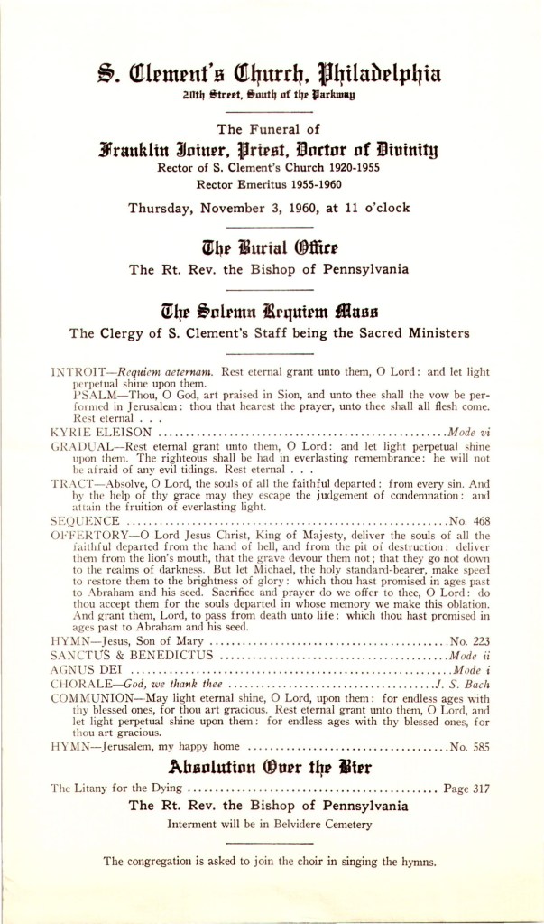 FranklinJoinerFuneral1960