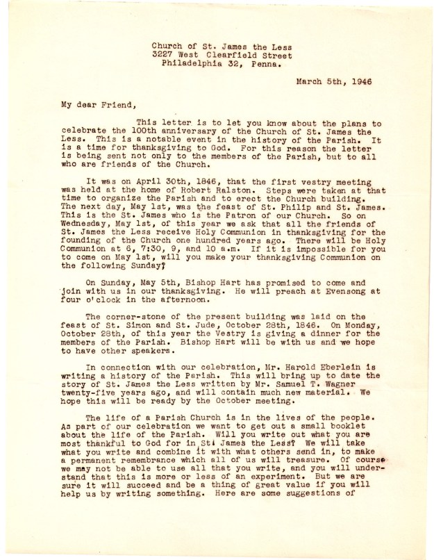 100thAnniversaryStJamestheLess-1