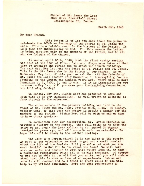 100thAnniversaryStJamestheLess-1