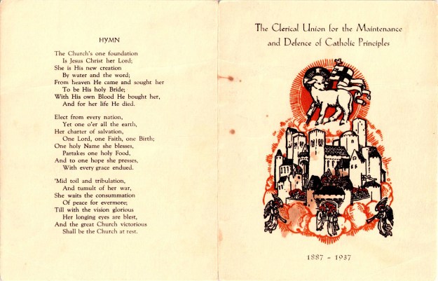 ClericalUninonfortheMaintenanceandDefenceofCatholicPrinciples1937-1