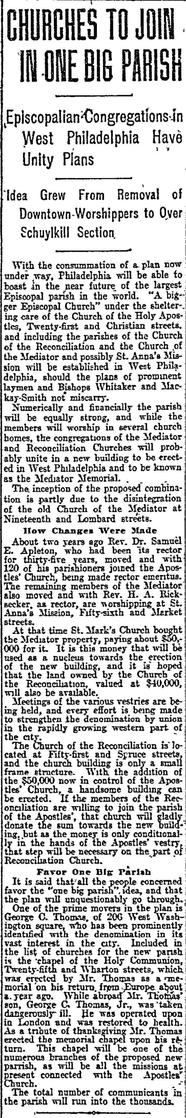 churchestojoininonebigparish