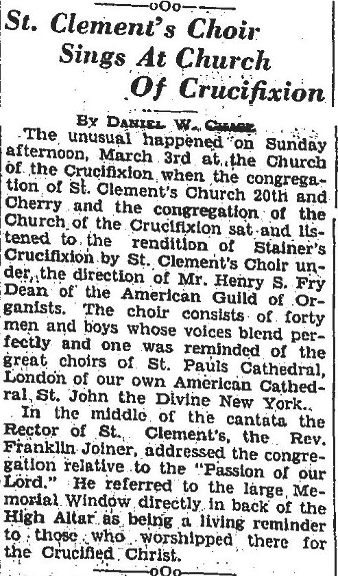 stclementschoiratcrucifixion